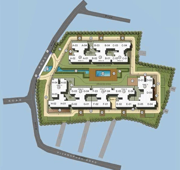 Master Plan of Purva Midtown in Old Madras Road, Bangalore - Image 109023