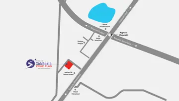 Location of Naman Shree Siddhnath Prime Plus - Image 110037
