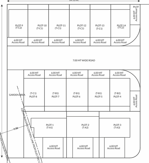 Master Plan of Naman Shree Siddhnath Prime Plus in Kapurai, Vadodara - Image 110038