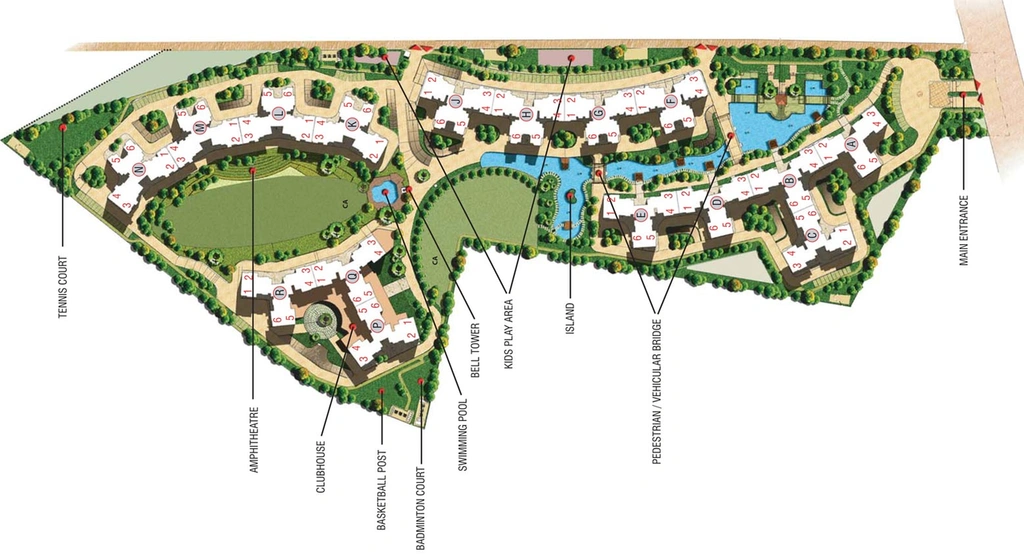 Master Plan of Purva Venezia in Yelahanka, Bangalore - Image 109215