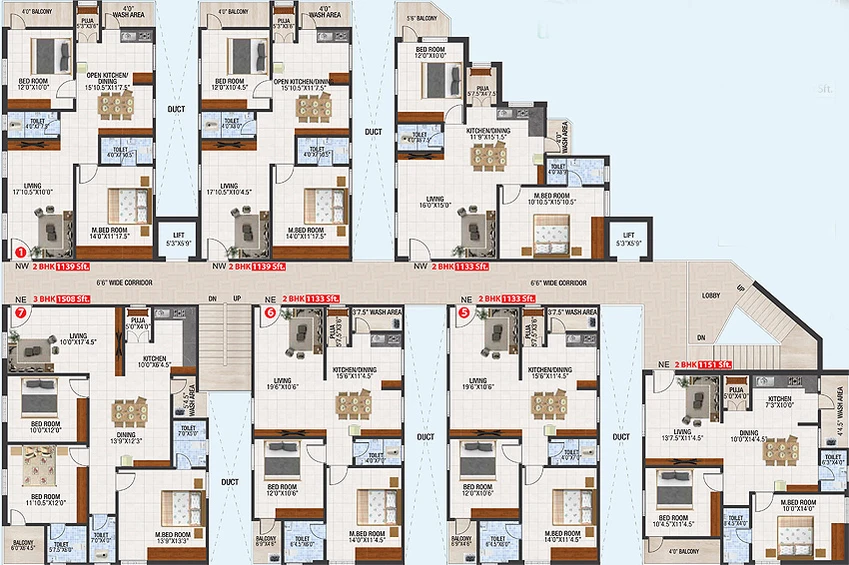 Floor Plan of Utkarsha Emerald in Thagarapuvalasa, Visakhapatnam - Image 147789