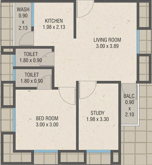 1.5 BHK Flat in Rytham Aries Arc in Waghodia Road, Vadodara - Image 733762
