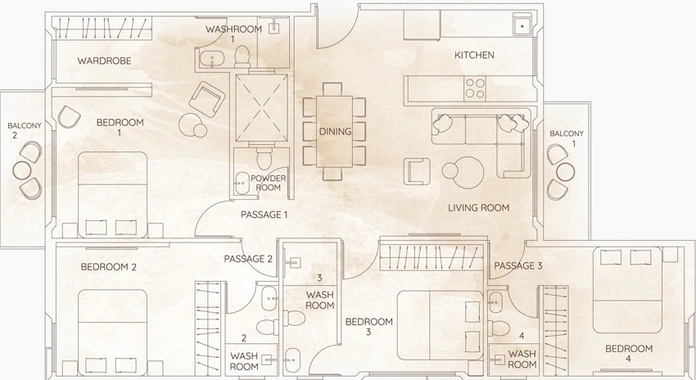 4 BHK Flat in Sambhav Tsaaya in Kandivali East, Mumbai - Image 647271