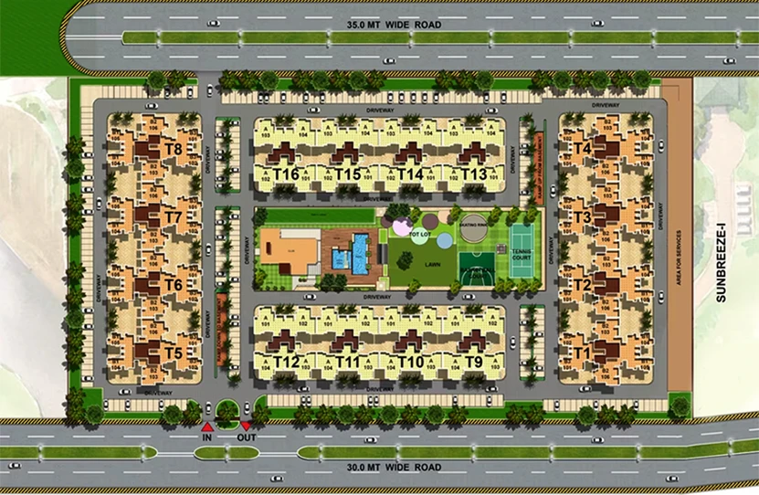 Master Plan of Viraj Sunbreeze 2 in Gomti Nagar, Lucknow - Image 177520