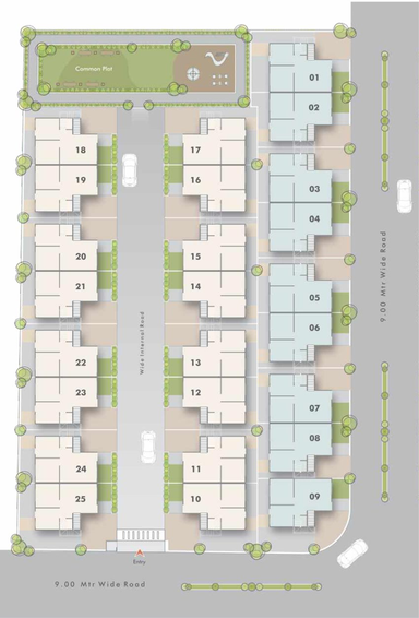 Master Plan of Aarya Ellis 1 in Atladara, Vadodara - Image 112446