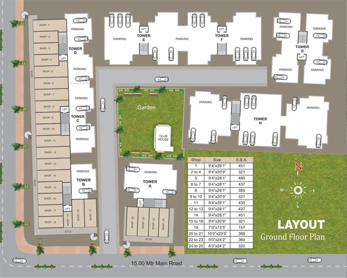 Master Plan of Aarya Exotica in Bill, Vadodara - Image 109899