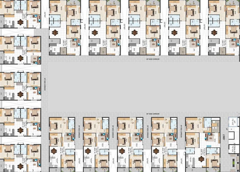 Floor Plan of Abhilash Yaksha Square in Boyapalem, Visakhapatnam - Image 187468