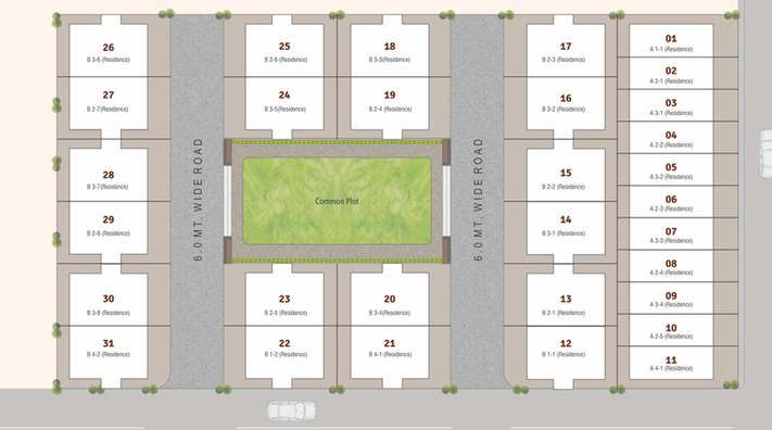 Master Plan of Shree Vinayak Residency in Makarpura, Vadodara - Image 109979