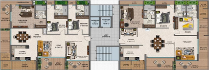 Floor Plan of Blue Nile Pebble Beach in Madhurawada, Visakhapatnam - Image 226243