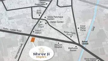 Location of Shreenathji Shreeji Duplex - Image 109102