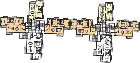 Floor Plan of Ansal Golf Vista in Sushant Golf City, Lucknow - Image 177426