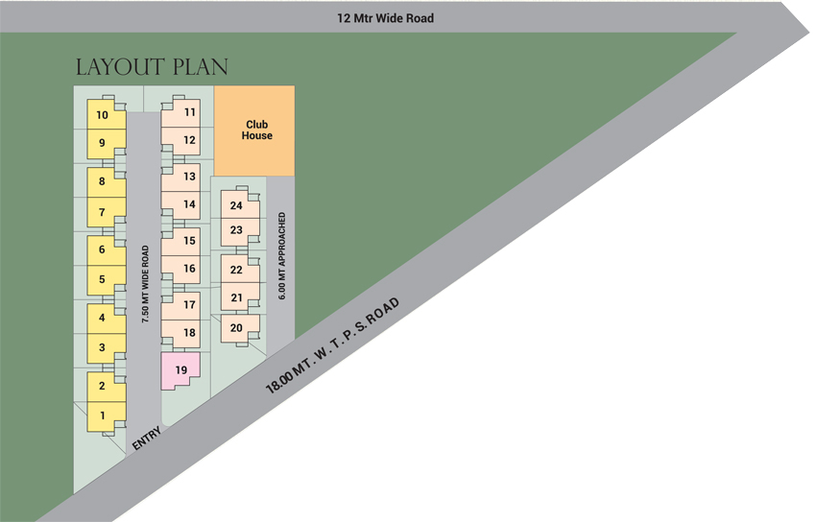 Master Plan of Kesar 18 in Waghodia Road, Vadodara - Image 112468