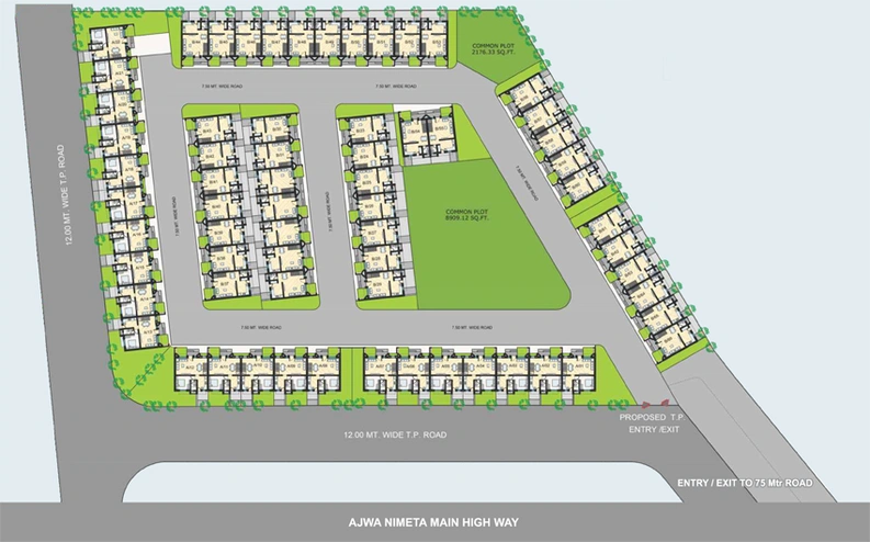 Master Plan of Leo Lake Tree in Ajwa Road, Vadodara - Image 109608