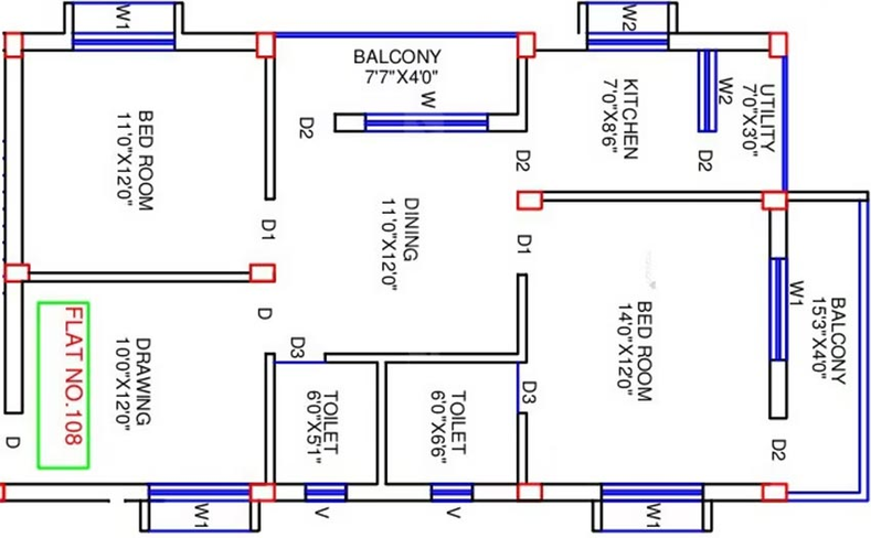 2.5 BHK Flat in Metro Satellite City in Hanspal, Bhubaneswar - Image 821683