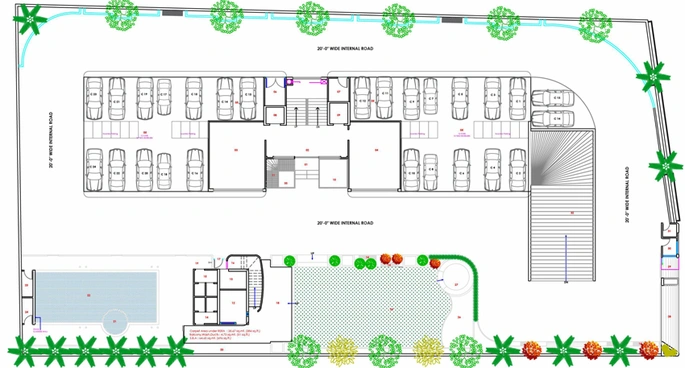 Master Plan of Milestone Opulence Green in Bhayli Road, Vadodara - Image 109646