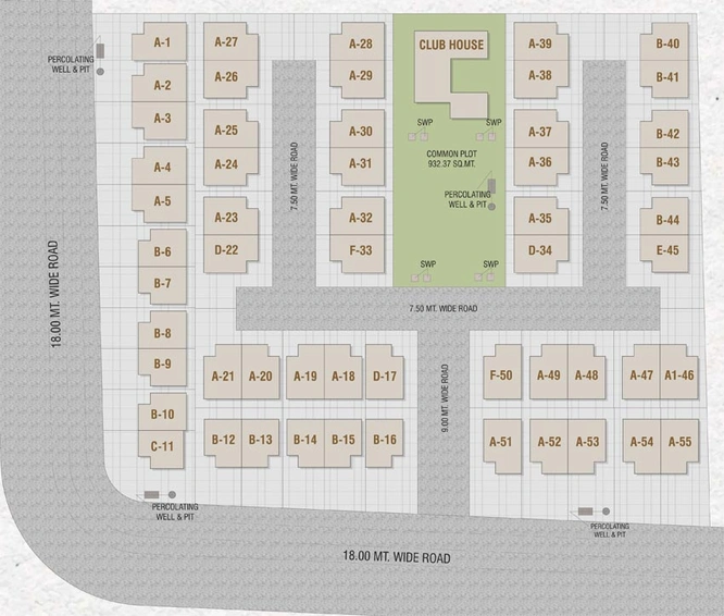 Master Plan of Eshanti Vandan in Waghodia Road, Vadodara - Image 109660