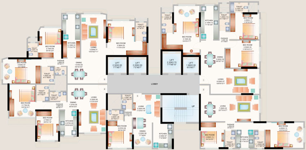 Floor Plan of Karmvir Saraswati in Borivali West, Mumbai - Image 28949