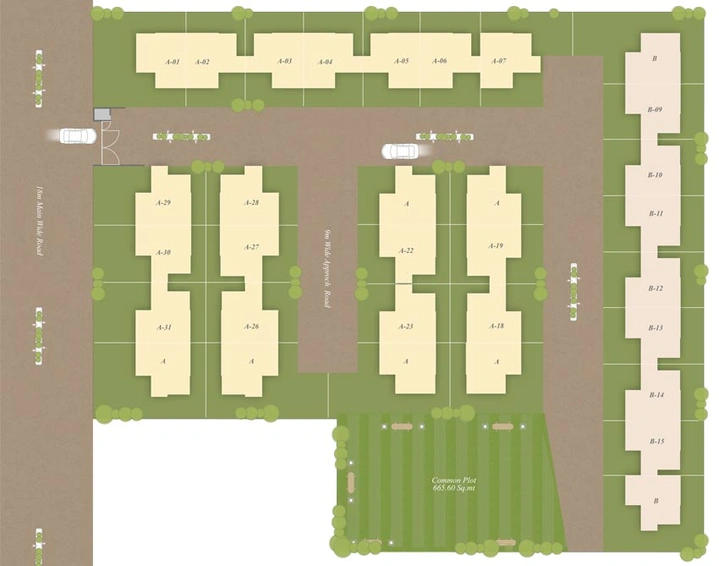 Master Plan of Galaxy Villas in Chhani, Vadodara - Image 109752