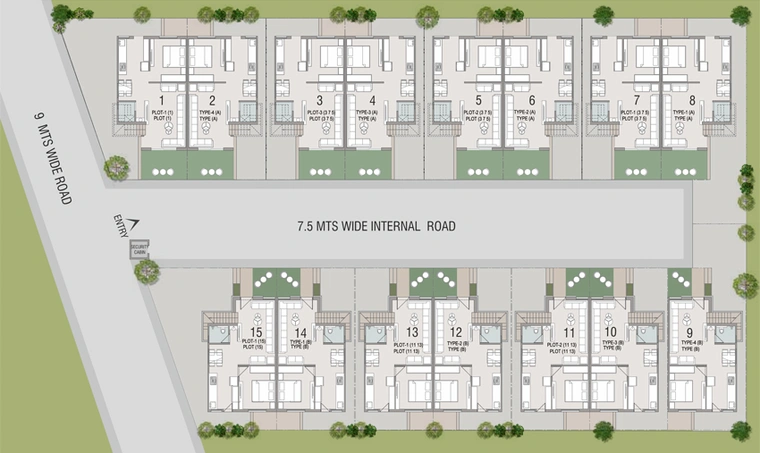 Master Plan of Rudraksh Meadows 15 in Atladara, Vadodara - Image 109794