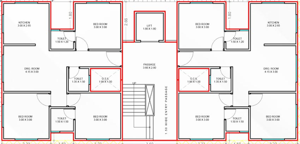 Floor Plan of Khushboo Hiya Homes in Manjalpur, Vadodara - Image 109816