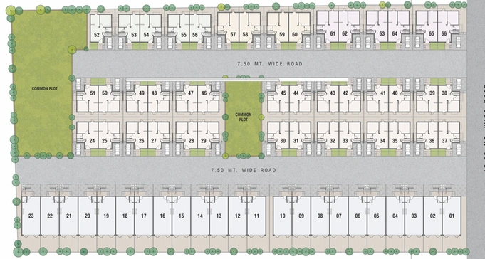 Master Plan of Vardan Township in Karjan, Vadodara - Image 109376