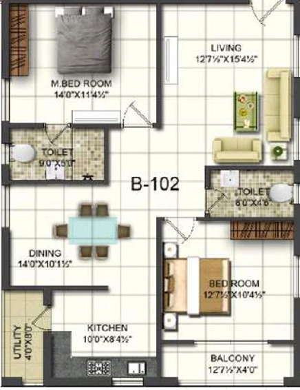 2 BHK Flat in Essen Marvella in Kompally, Hyderabad - Image 733057