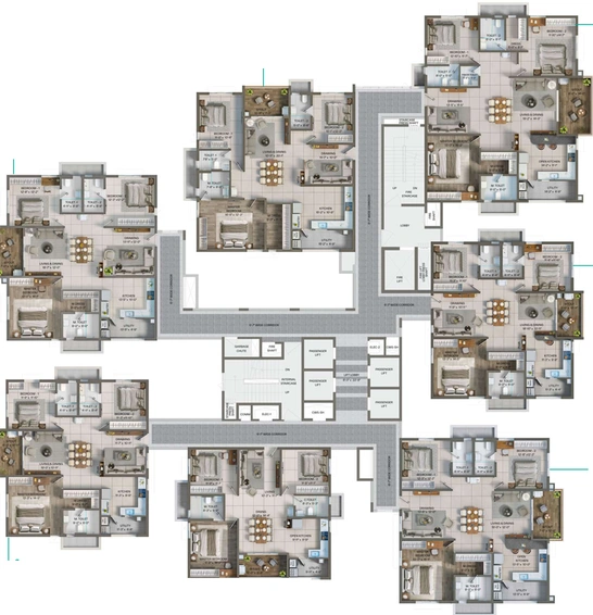 Floor Plan of Levonor Egeira in Kollur, Hyderabad - Image 109276