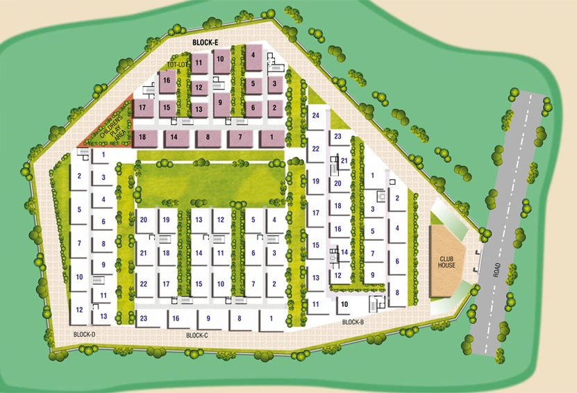 Master Plan of Modi Elegance in Gajulramaram, Hyderabad - Image 109283