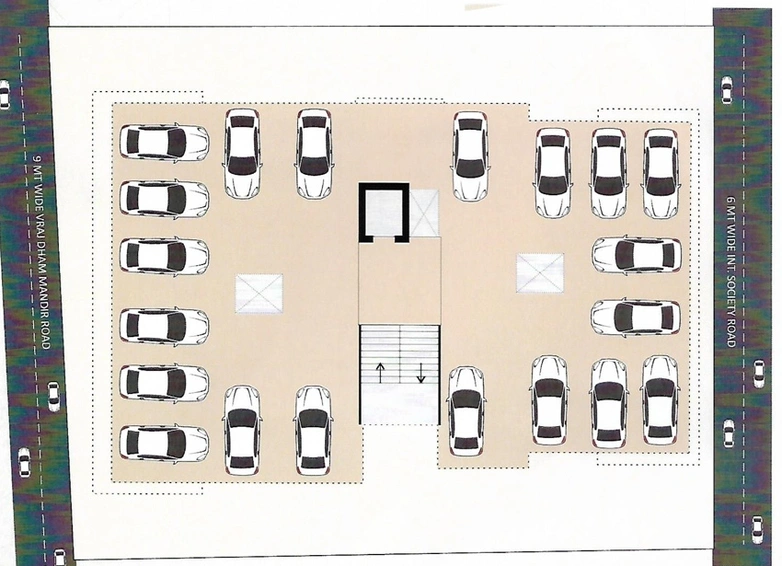 Master Plan of Ashray Shree Vrajdham Residency in Manjalpur, Vadodara - Image 109392