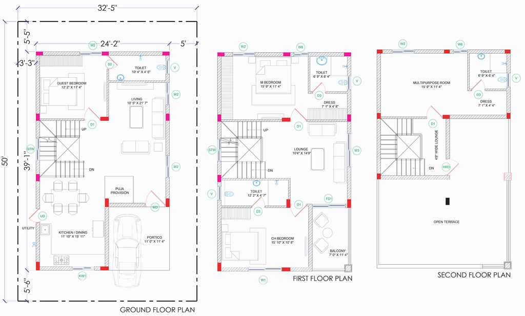 3 BHK House/Villa in Praneeth Pranav Grove Park in Gagillapur, Hyderabad - Image 727455