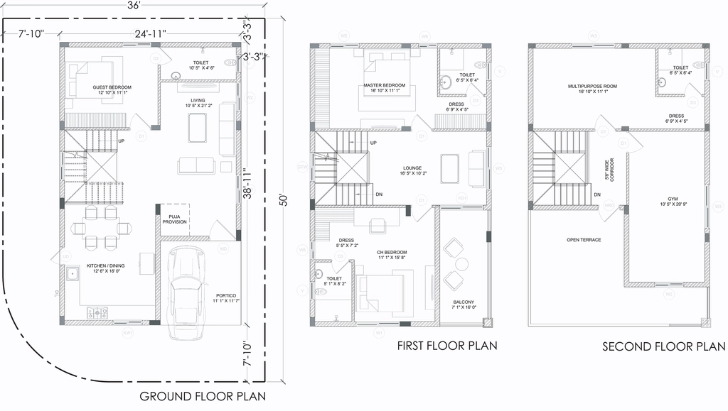 3 BHK House/Villa in Praneeth Pranav Grove Park in Gagillapur, Hyderabad - Image 727456