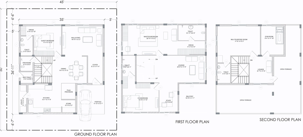 3 BHK House/Villa in Praneeth Pranav Grove Park in Gagillapur, Hyderabad - Image 727457