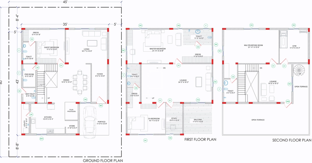 3 BHK House/Villa in Praneeth Pranav Grove Park in Gagillapur, Hyderabad - Image 727458