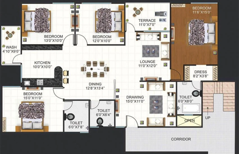 4 BHK Flat in Signature 99 in Kolar Road, Bhopal - Image 827882