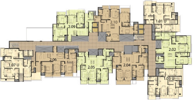 Floor Plan of Century Renata in Sampangi Rama, Bangalore - Image 110309