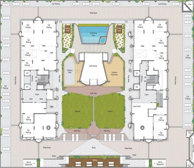 Master Plan of Rameshwaram Sapphire Court in Bharthana, Surat - Image 180614