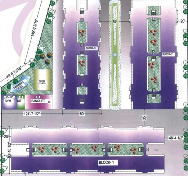 Master Plan of Marvel Regalia Tower in Zirakpur, Chandigarh - Image 170102