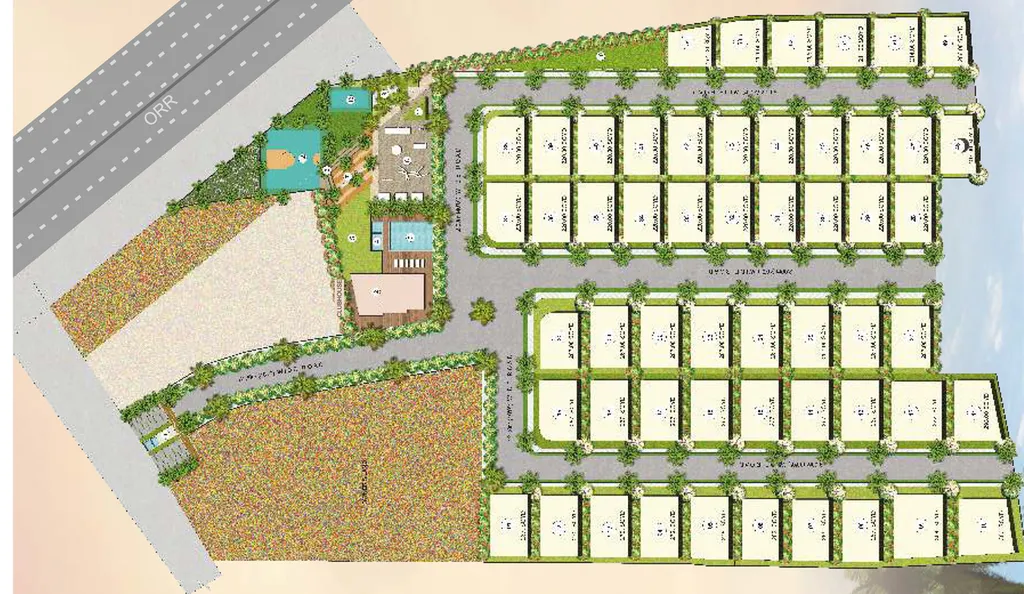 Master Plan of Gem Estrella Kuber in Kollur, Hyderabad - Image 110812