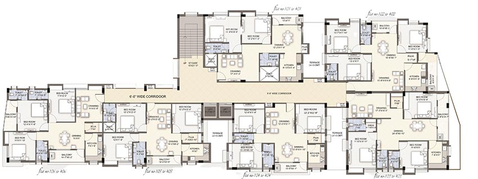 Floor Plan of Mason Luxuria in Patia, Bhubaneswar - Image 156156