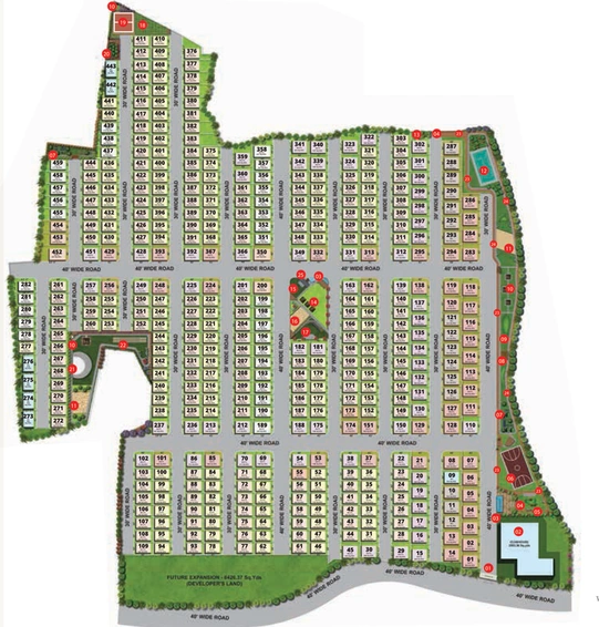 Master Plan of Praneeth Pranav Knightwoods in Beeramguda, Hyderabad - Image 110820