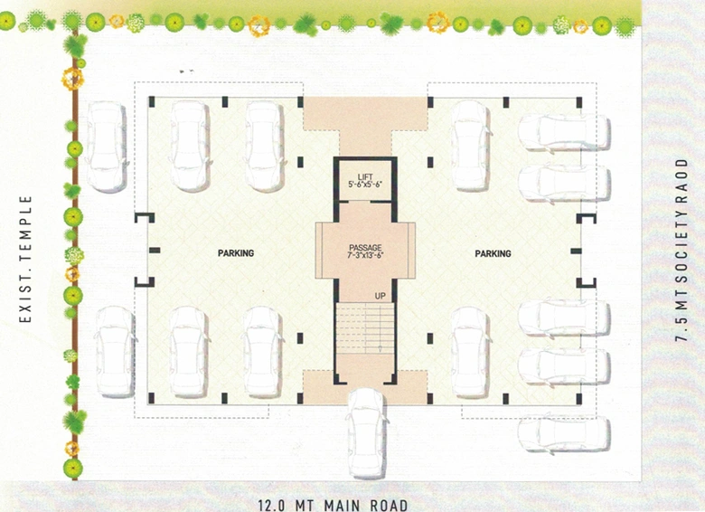 Master Plan of Varsha Param Residency in Kalali, Vadodara - Image 110021