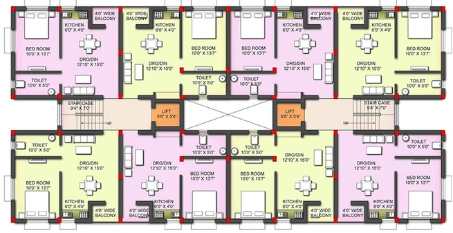 Floor Plan of Sudarshan Vatika in Jatani, Bhubaneswar - Image 186346
