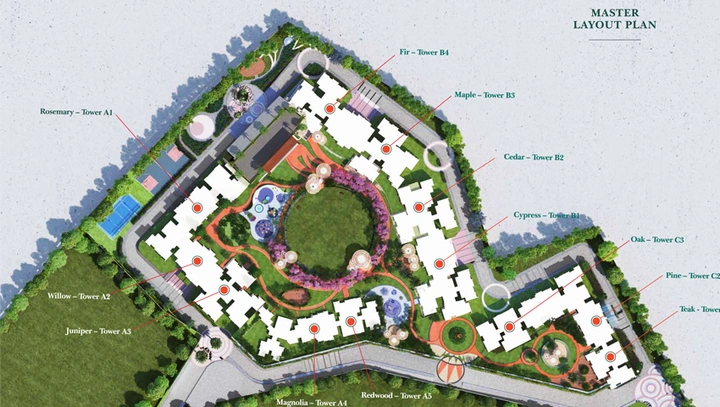 Master Plan of Runwal The Central Park in Pimpri Chinchwad, Pune - Image 9939
