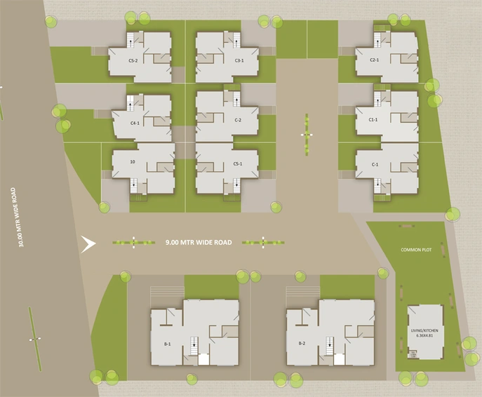 Master Plan of Sunrise Coral Pride in Sama Savli Road, Vadodara - Image 112650