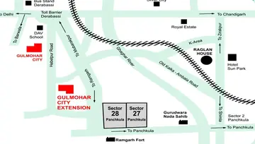 Location of Raglan Gulmohar City Extension - Image 170017