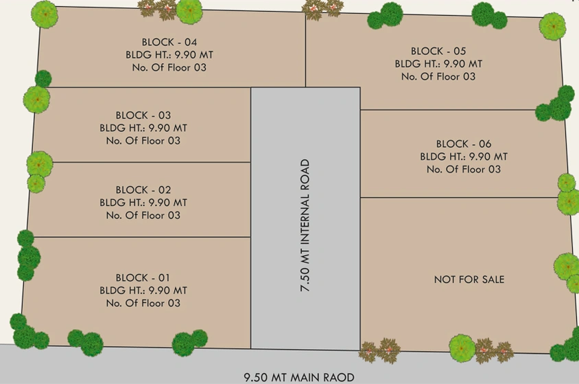 Master Plan of Pragya Sai Solance in Bhayli Road, Vadodara - Image 112668