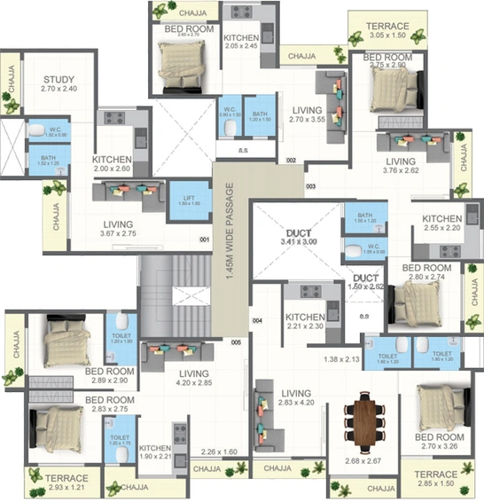 Floor Plan of Rudra Lambodar in Panvel, Navi Mumbai - Image 35940