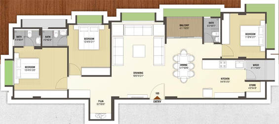 3 BHK Flat in VP Akshar Revival in Paldi, Ahmedabad - Image 730002