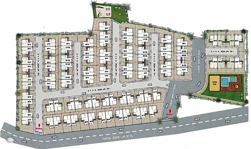 Master Plan of Sai Villa in Tarsali, Vadodara - Image 112707