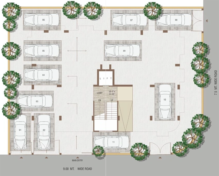 Master Plan of VP Akshar Paradise in Paldi, Ahmedabad - Image 110098